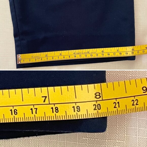 Chaps Slimming Skinny Pants for Women Plus Sz 24W Navy Blue in Polished Finish - Picture 9 of 9